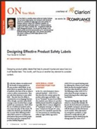 Effective Product Safety Labels: Your Guide to Content 