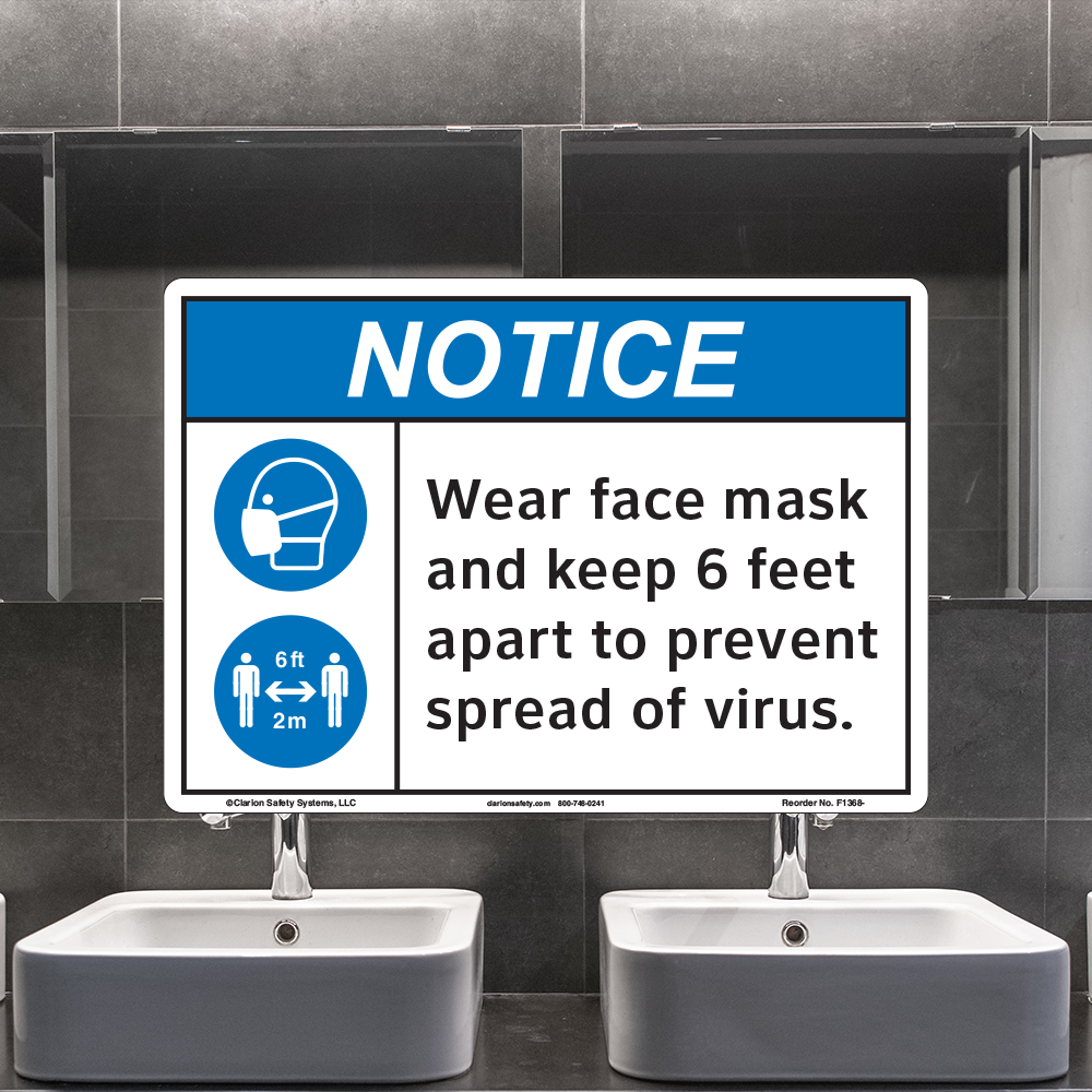 COVID19 Safety Labels and Signs Clarion Safety Systems