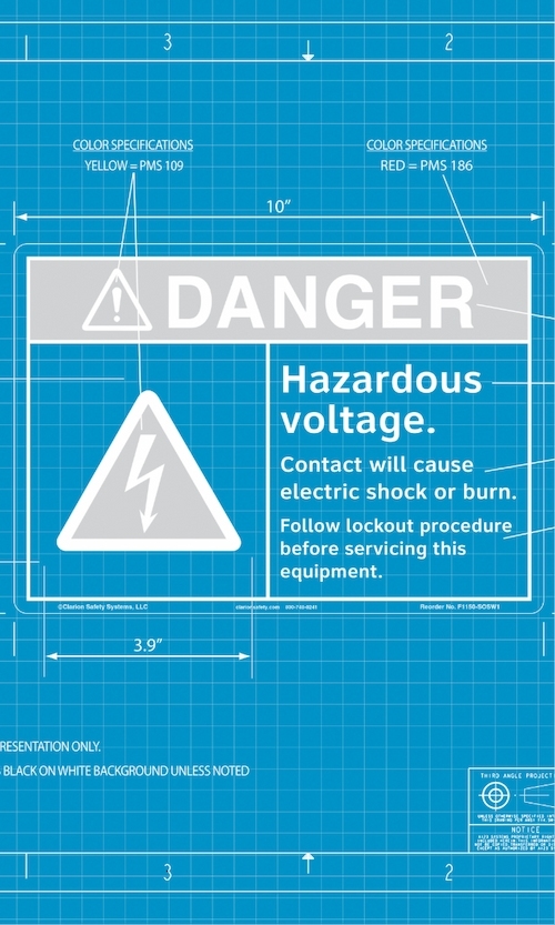 3M Hazardous Voltage Blueprint