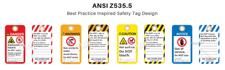 Best Practice Inspired ANSI Z535.5 Safety Tag Design