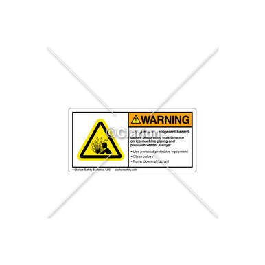 Warning/High Pressure (106300) label