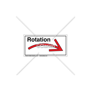 Curved Arrow/Right Rotation (7804A-03H) Label
