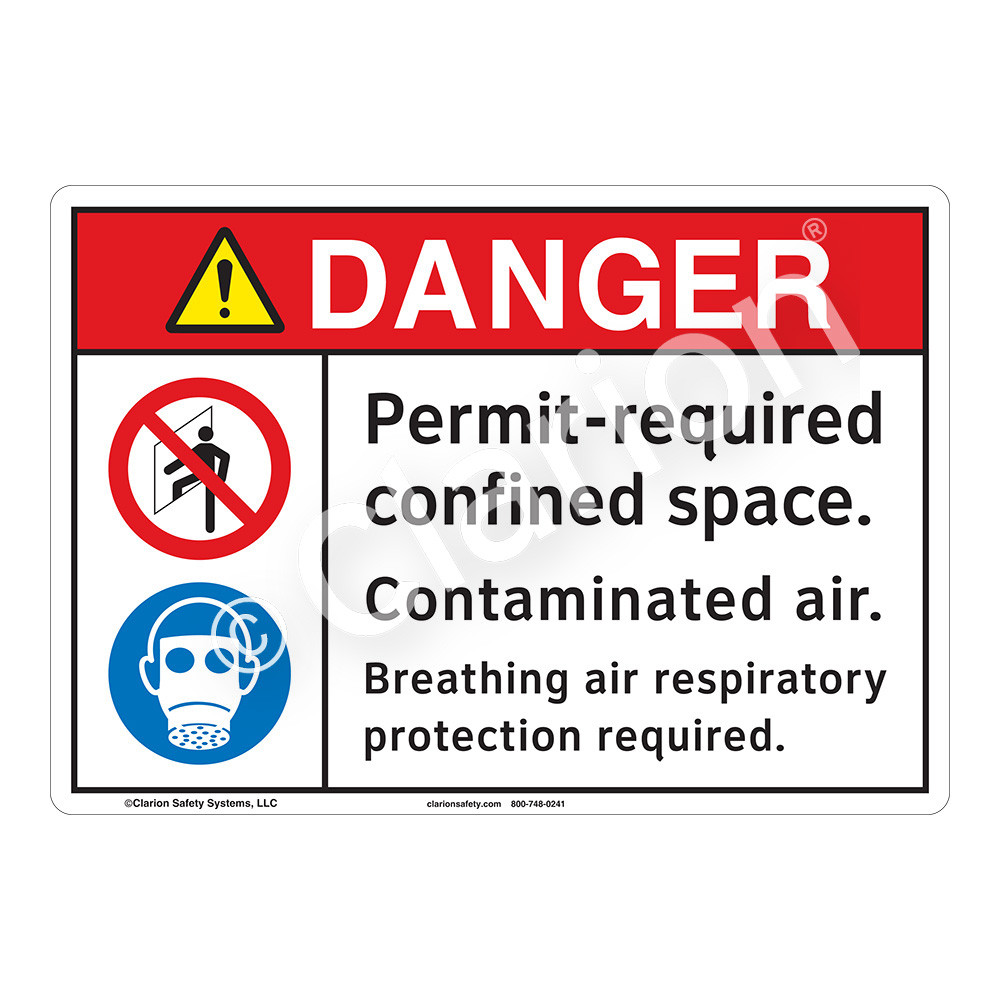 Danger Permit Required Sign (F1207-)
