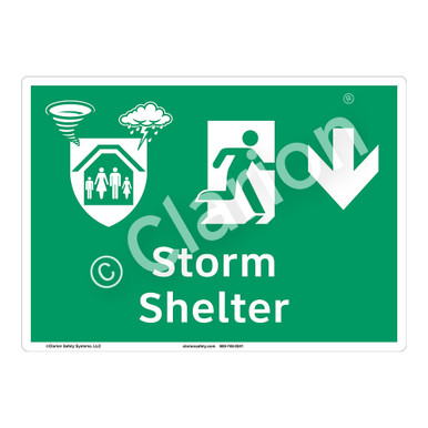 Storm Shelter (F1304-) Sign