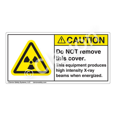 Caution/Do Not Remove This Cover (H6005-7FCH) Label