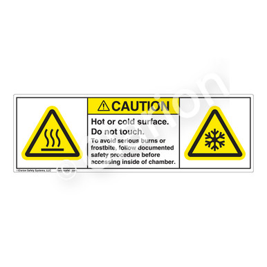 Caution Hot Stove Sign, SKU: S-6964