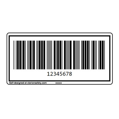 Custom UPC Barcode Label | Clarion Safety Systems