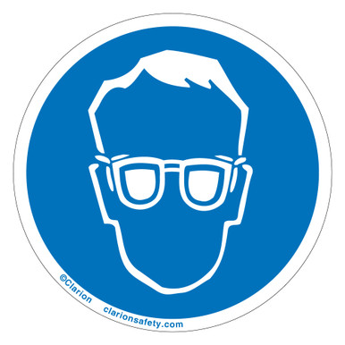 Wear eye protection labels