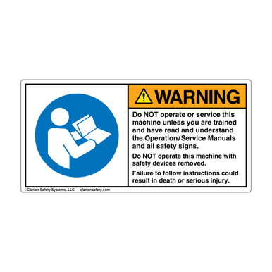 ●WITHOUT WARNING Robot Moves Without Warning Keep Away OSHA Danger Safety