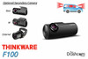 Thinkware F100 Full HD 1080P Dash Camera | Optional Secondary Cameras for Dual Lens Recording