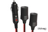 2-Way Power Splitter | Dashcam Accessory 12v Adapter | Adapter Heads
