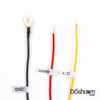 VIOFO HK3 ACC A129 Hardwire Kit | Switched Power (YELLOW), Constant Power (RED), and Ground (BLACK) Connections