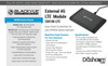 LTE Module for BlackVue DR770X/970X Series Dash Cams | CM100GLTE-NA | 4G Connectivity for BlackVue-Over-The-Cloud
