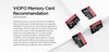 VIOFO A229 Pro Duo 4K+2K Dash Cam | Use a VIOFO Memory Card for Problem-Free Recording