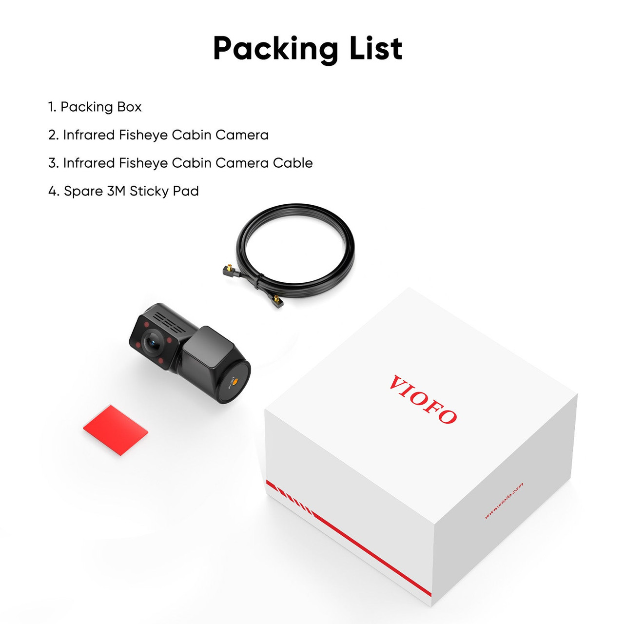 Shop Replacement RCC-360 VIOFO A329S Interior Camera | The Dashcam