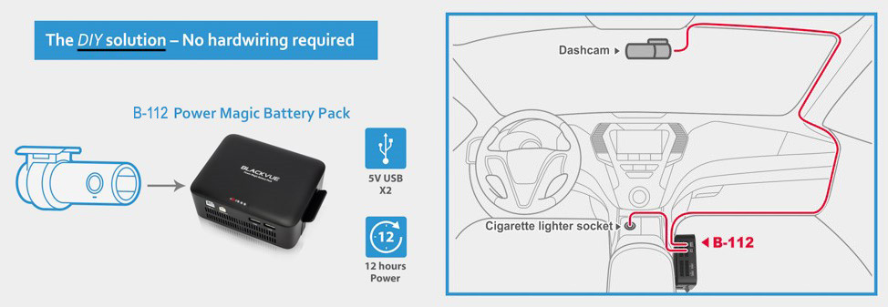 BlackVue B-112 Power Magic Battery Pack | New Quick-Charge Design