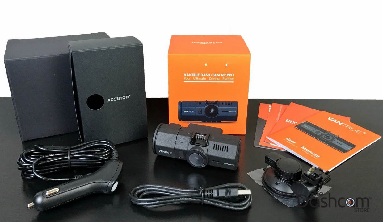 Vantrue N2 Pro Dual Lens 1080p Dash Cam DIY Installation Bundle