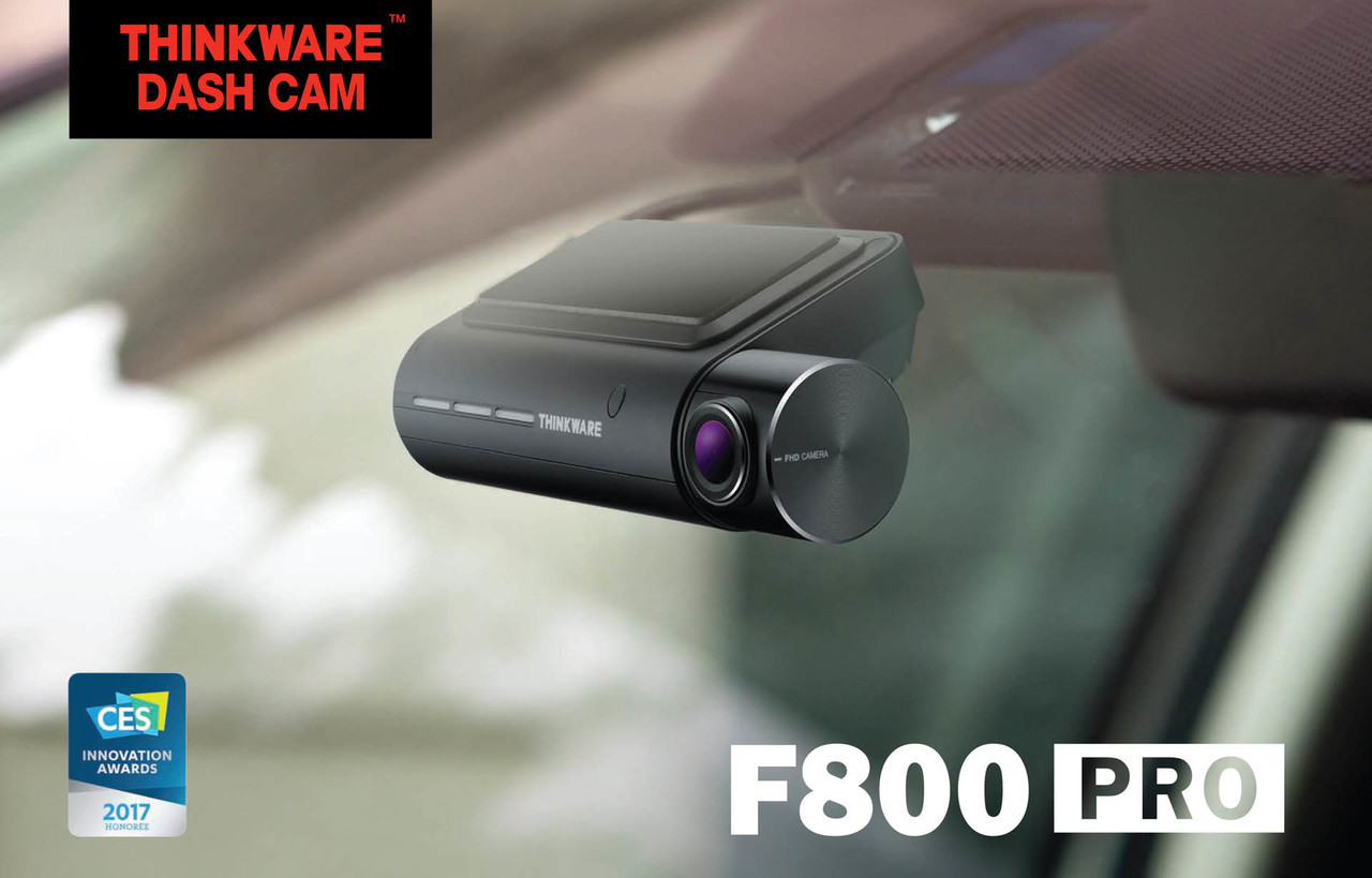 Thinkware F800 Pro Dashcam 1080p Full HD 2CH w/ Night Vision & GPS