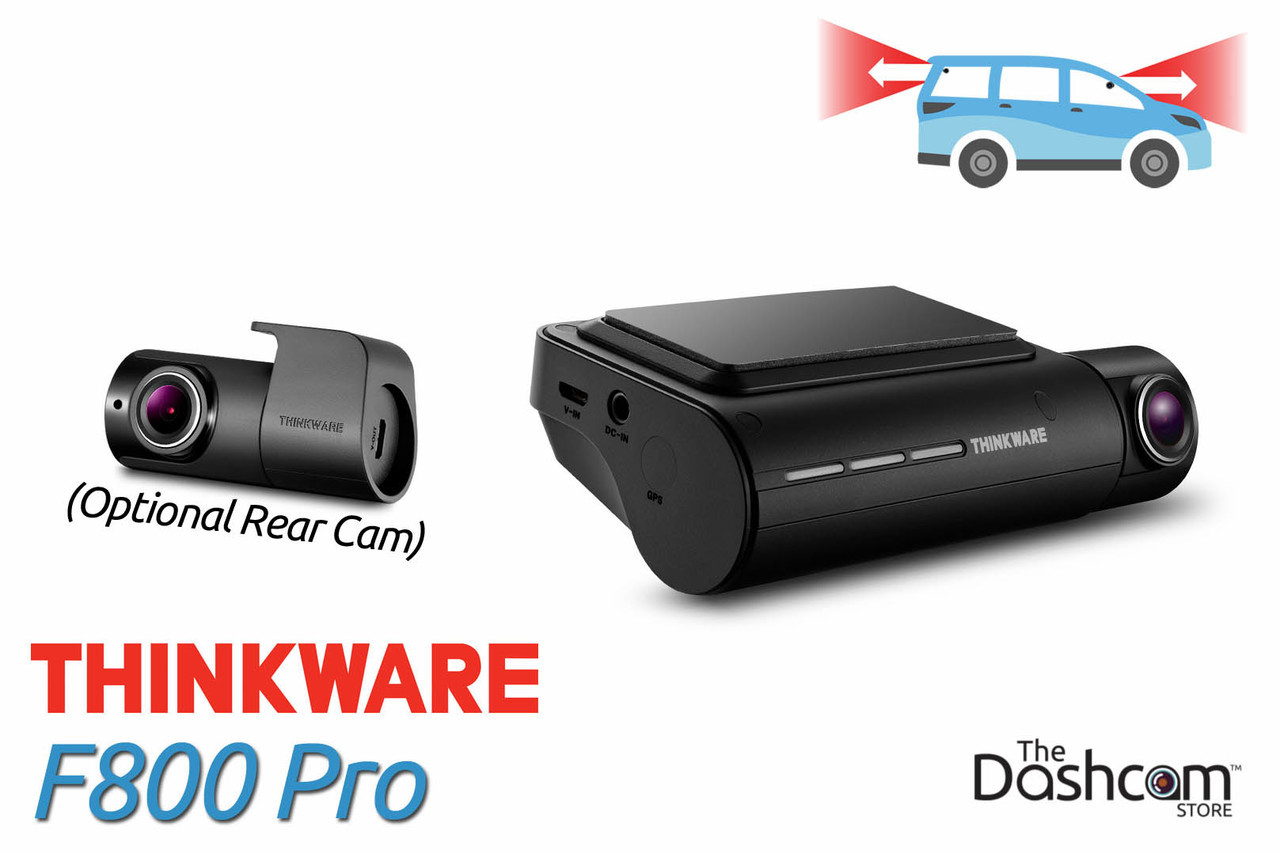 Thinkware F800 Pro Dashcam 1080p Full HD 2CH w/ Night Vision & GPS