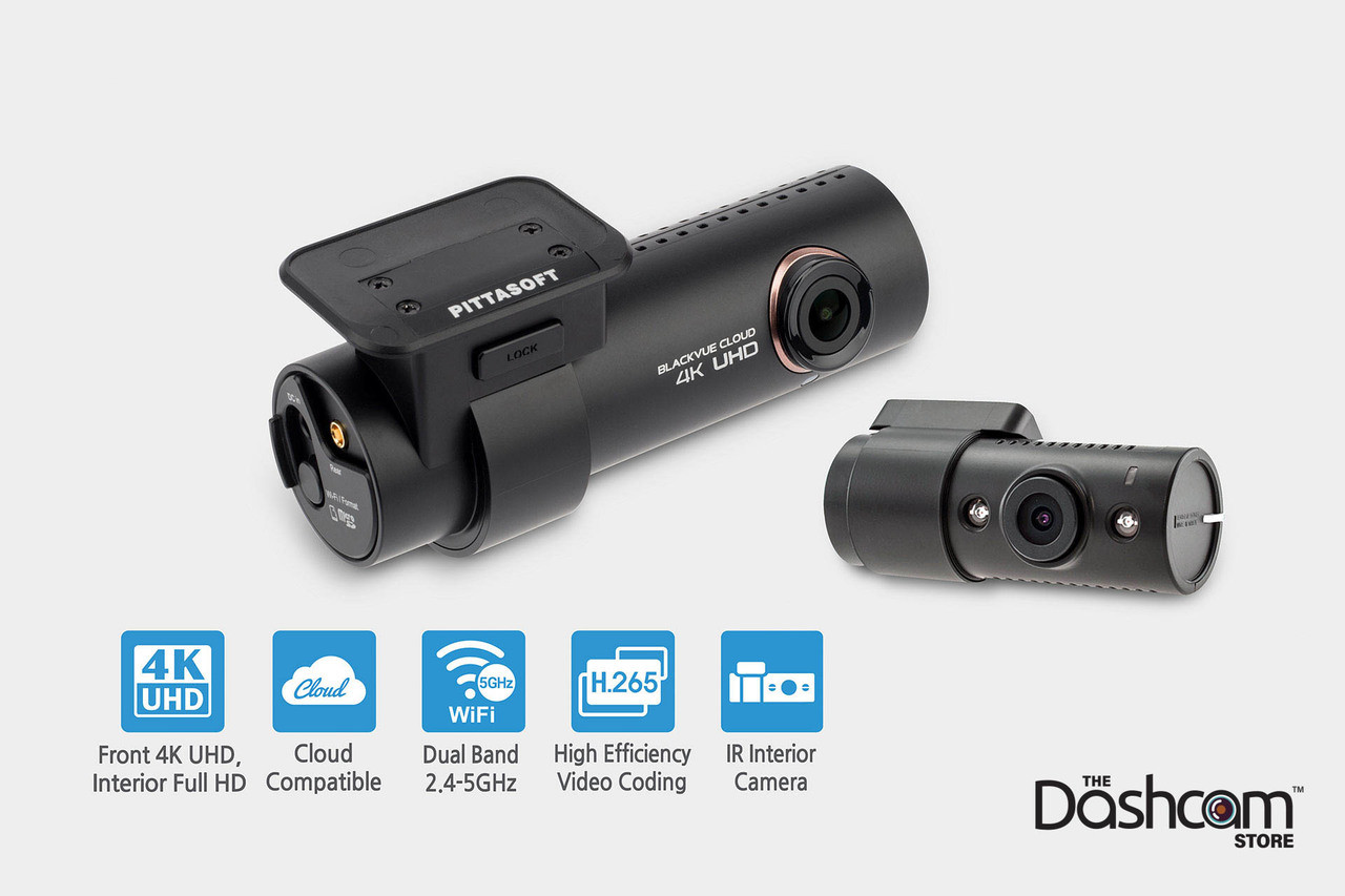 BlackVue DR900S-2CH-IR 4K Front + Inside Dash Cam w/Infrared