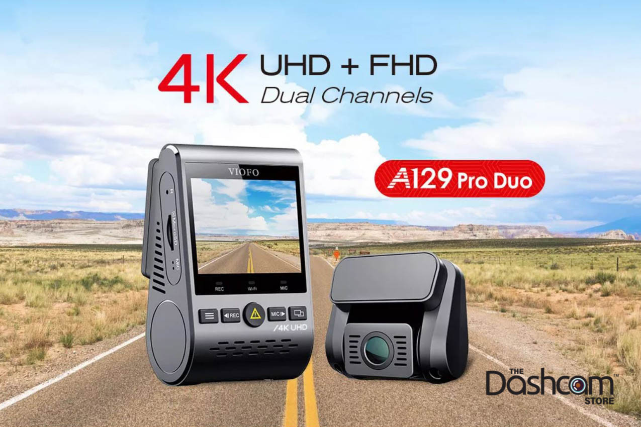 Viofo A129 PRO Duo | 4K Dual Lens Dashcam with GPS & WiFi