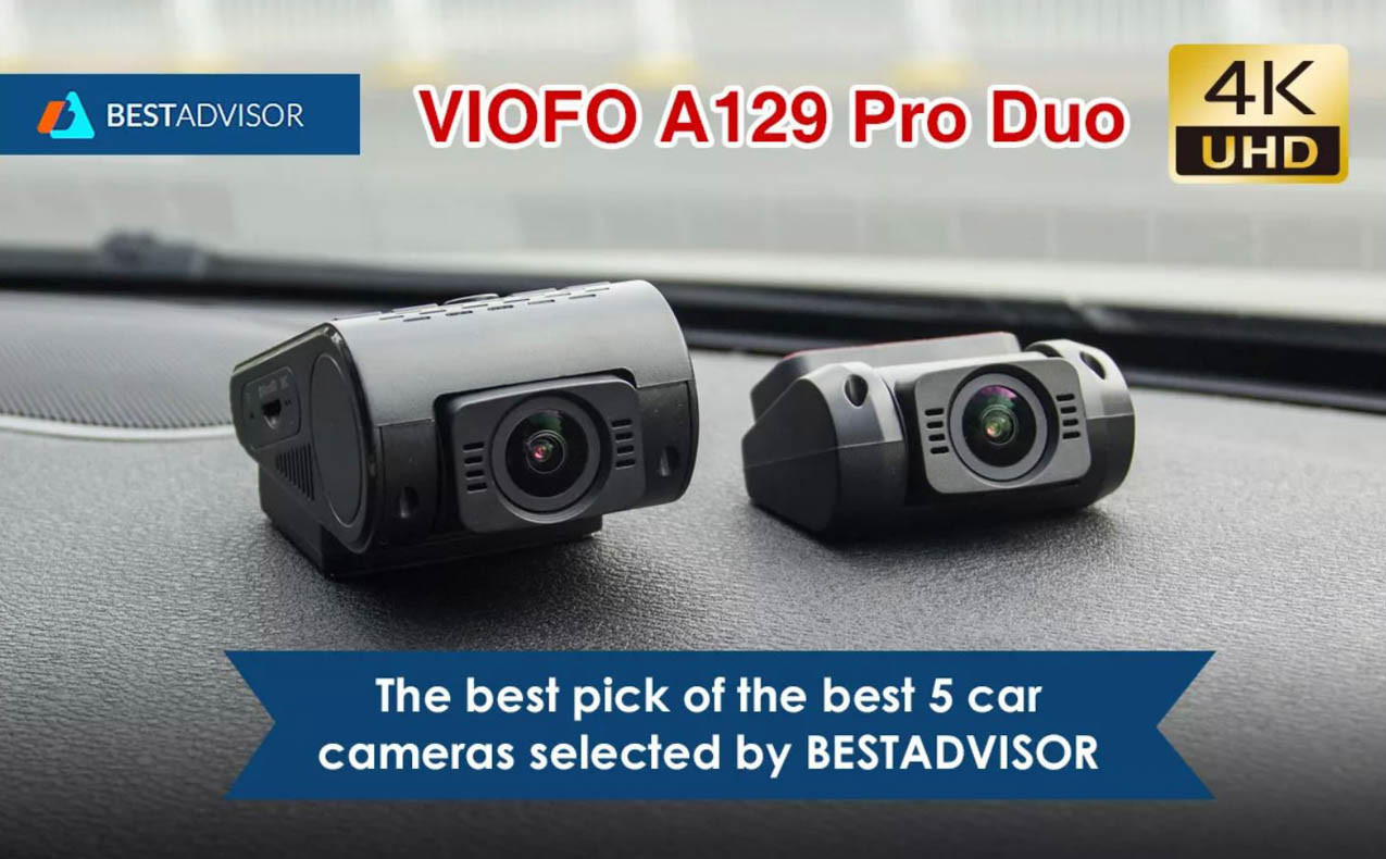 VIOFO A129 Duo ドライブレコーダー駐車監視バッテリーUPS500付 Viofo A129 PRO Duo | 4K Dual Lens Dashcam with GPS & WiFi