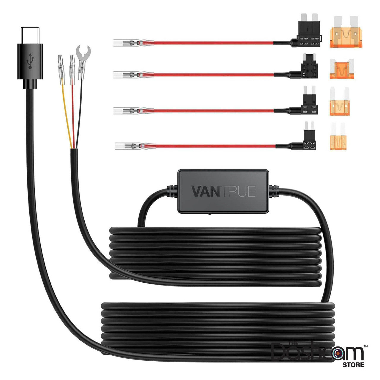 Vantrue USB-C Dash Cam Hardwire Kit | N2S/N4 Parking Mode