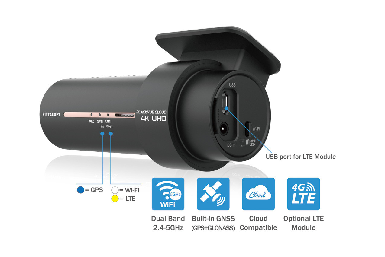 BlackVue DR900X-1CH Single 4K GPS WiFi Cloud-Ready Dash Cam