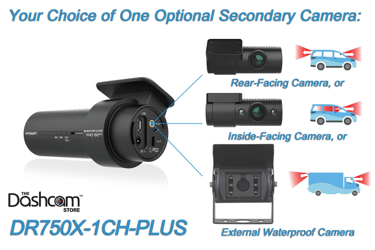 BlackVue DR750X-1CH-PLUS Cloud-Ready 60FPS GPS WiFi Dash Cam