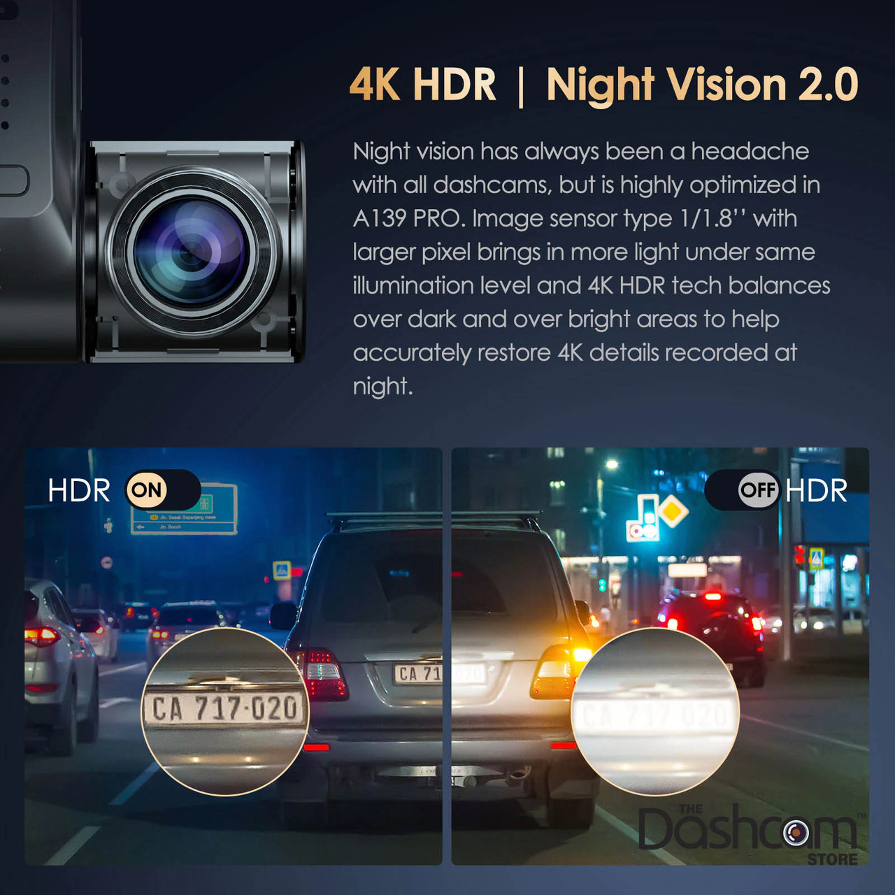 Shop VIOFO A139 3CH PRO 4K Dual Lens Dashcam with GPS & WiFi
