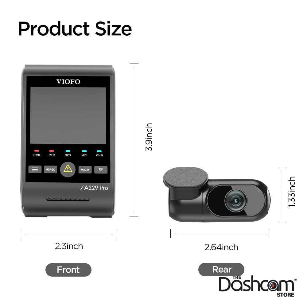 Shop VIOFO A229 PRO DUO 4k Front + 2K Rear Dashcam