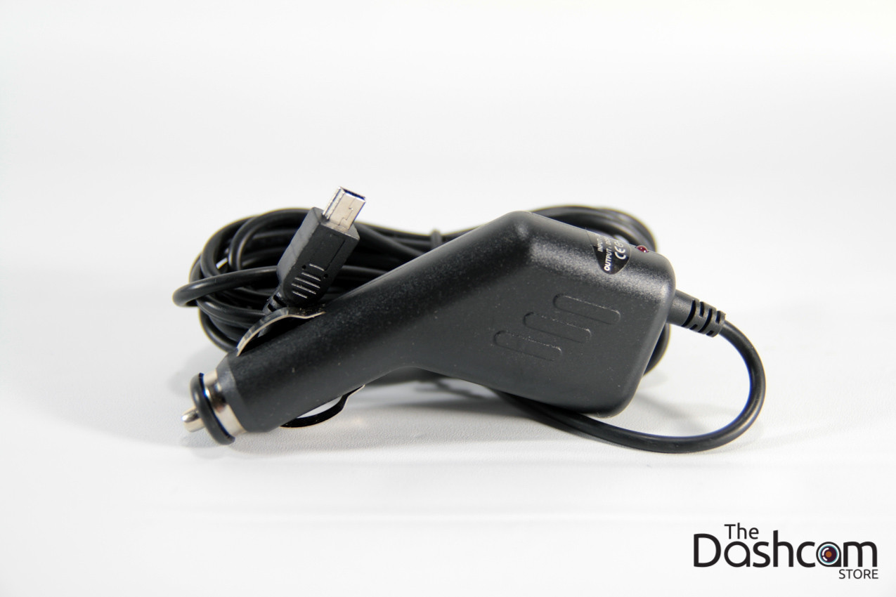 dash cam that plugs into cigarette lighter The adapter is just as important as your cam. One powers the other. A $5 adapter might look fine, but is made with cheap parts. It could fry your Replacement Mini-USB Power Cord for