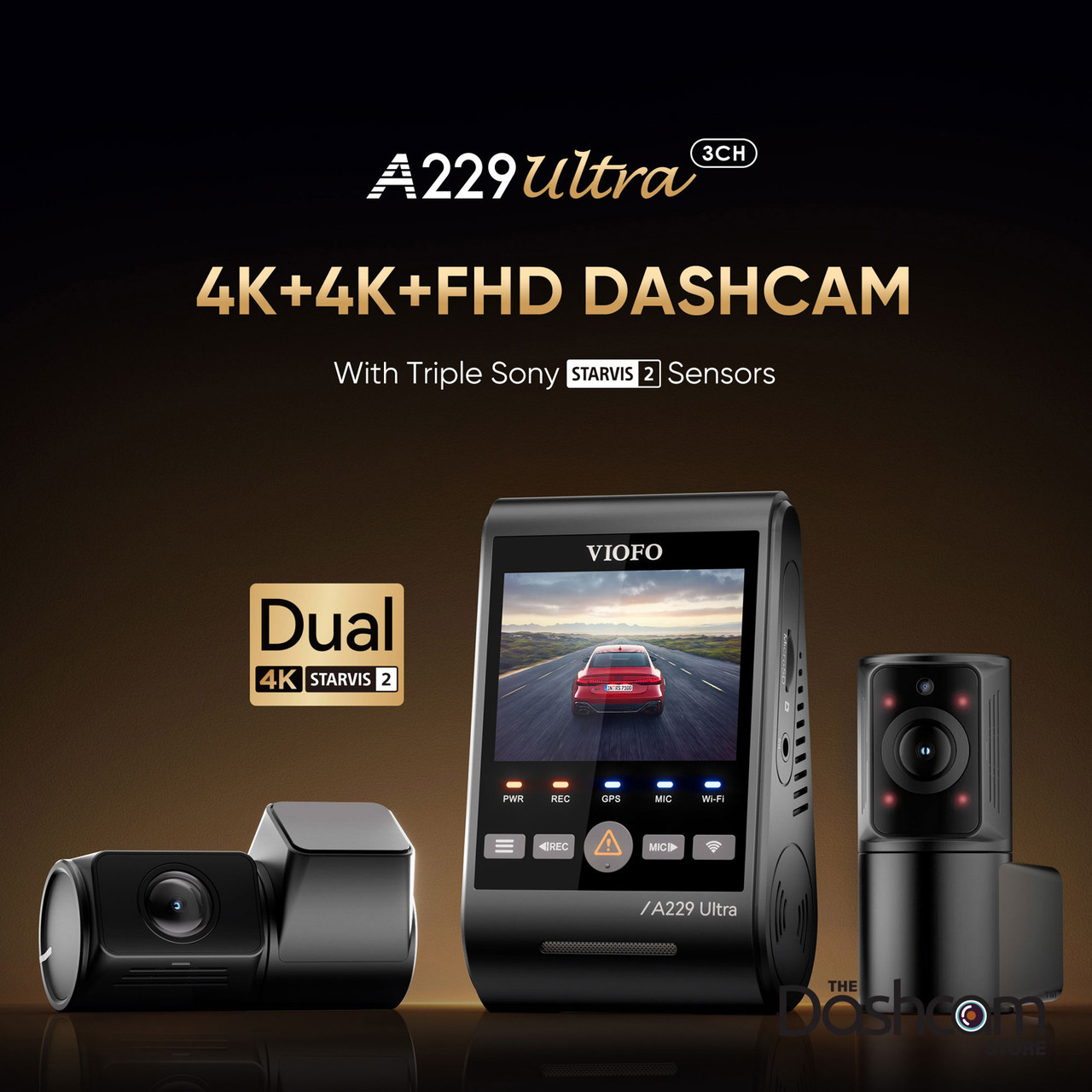 Shop VIOFO A229 ULTRA 3CH | Dual 4K + IR Interior Dash Cam