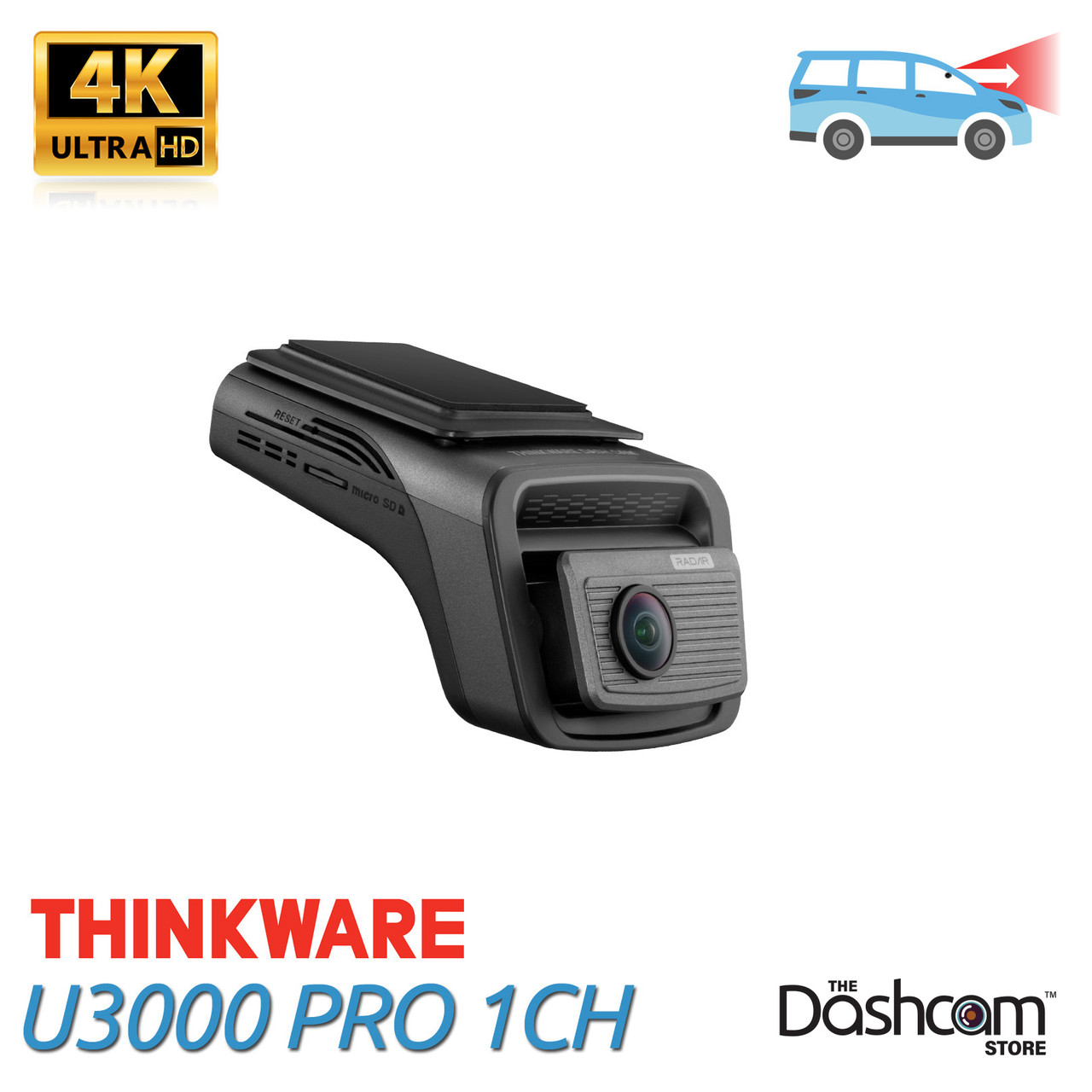 Thinkware U3000-PRO-1CH 4K Dash Cam w/Built-In Parking Radar