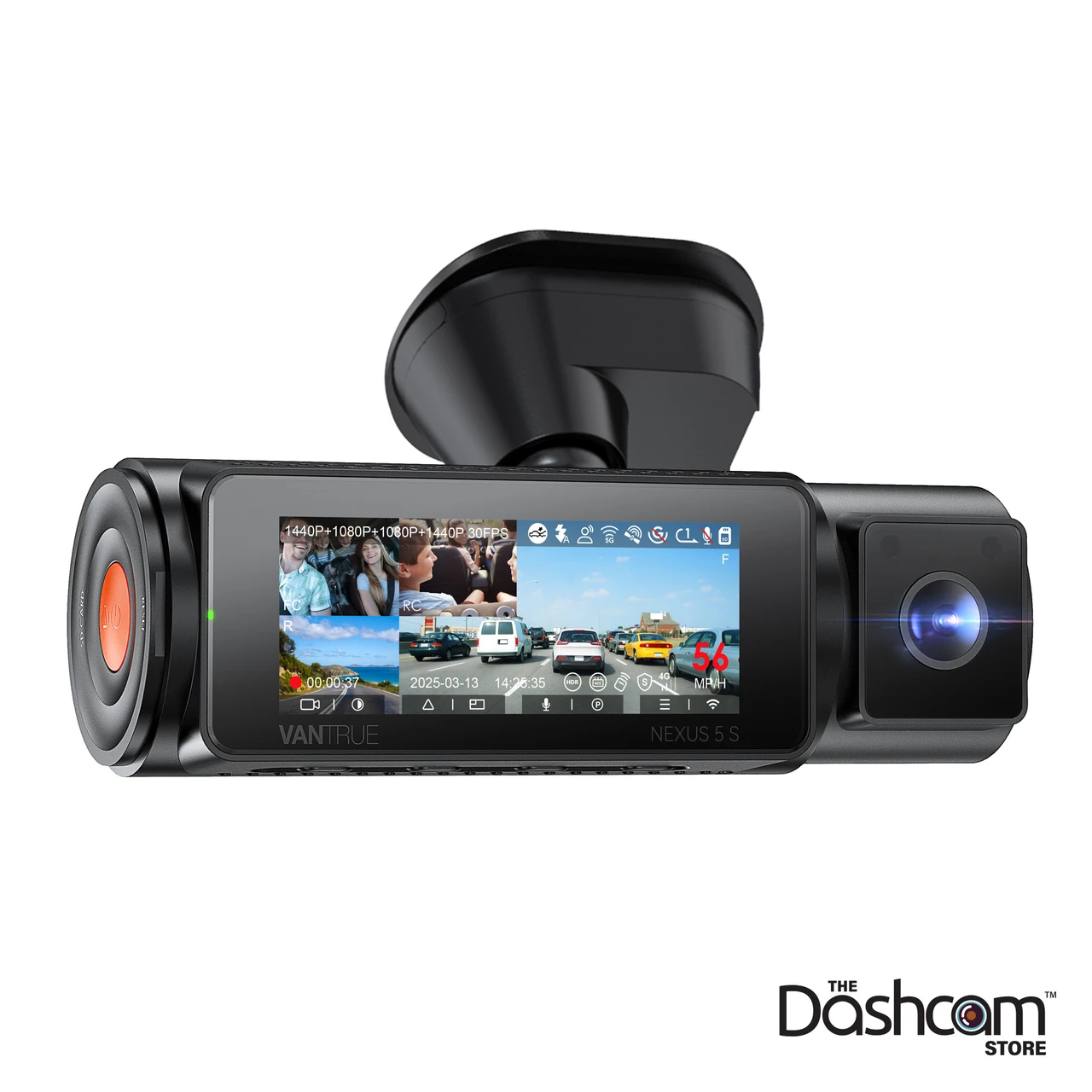 Shop Vantrue Nexus 5S (N5S) 4-Channel Cloud Capable Smart Dash Cam 