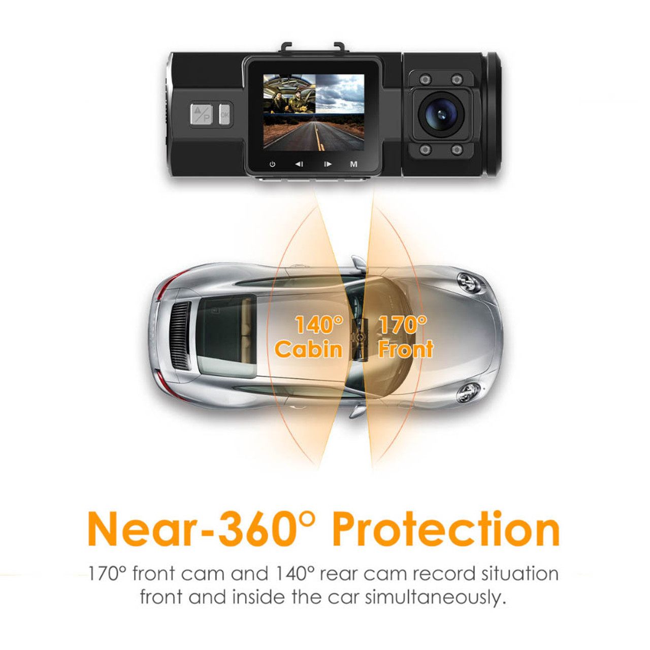 Record inside and outside your car at once with the Vantrue N2 Pro