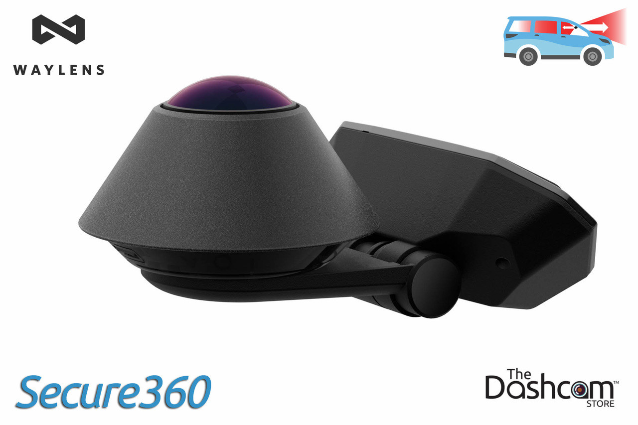 Waylens Secure360 Dash Cam | 360° 4G In-Car Security Camera