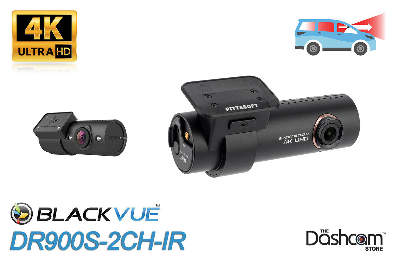BlackVue DR900S-2CH-IR 4K Front + Inside Dash Cam w/Infrared