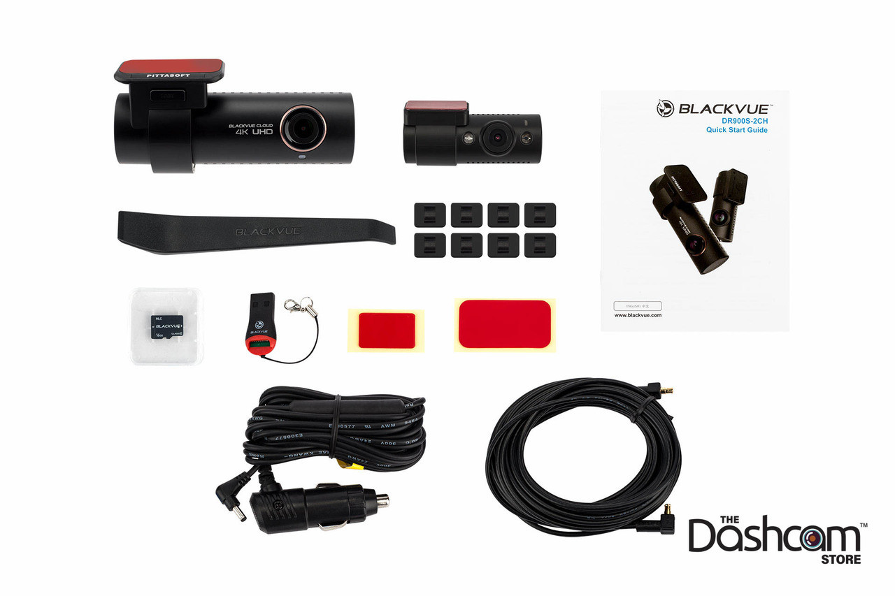 BlackVue DR900S-2CH-IR 4K Front + Inside Dash Cam w/Infrared