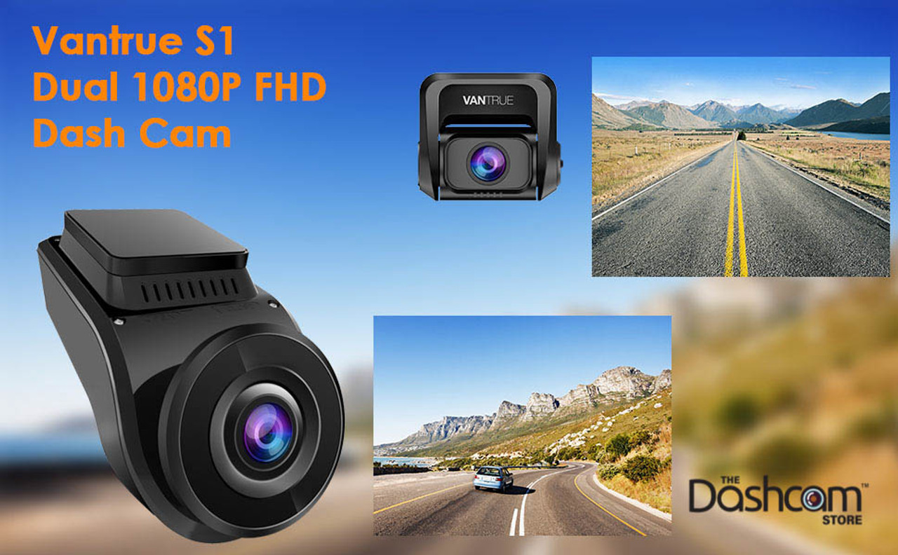 Vantrue S1-G Dual 1080P FHD Dash Cam Front and Rear Super Capacitor Dash  Camera 2 inch LCD 2880x2160P Single Front Discreet Car Camera with Built in