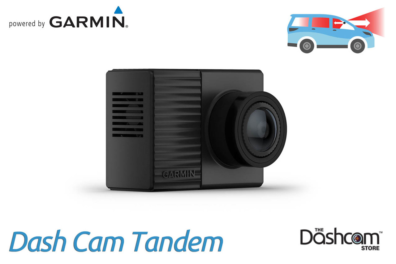 Garmin Dash Cam Tandem | Records Front + Inside (Taxi/Uber)