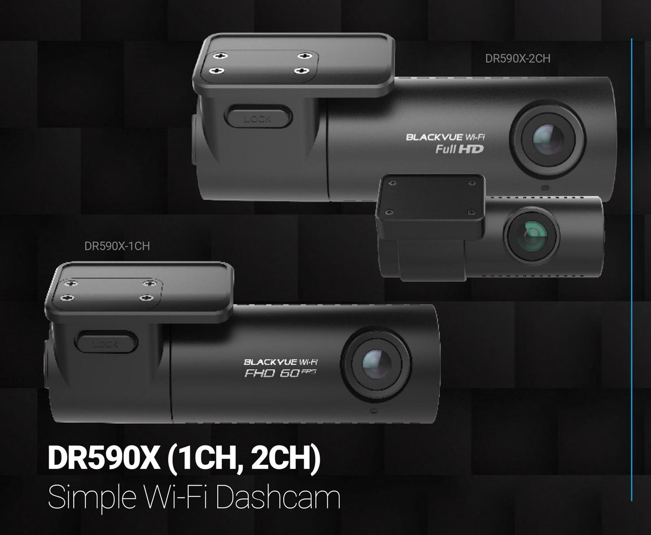 BlackVue DR590X-2CH 1080P FHD Wi-Fi Dash Camera ( DR590X Series 2-Channel )