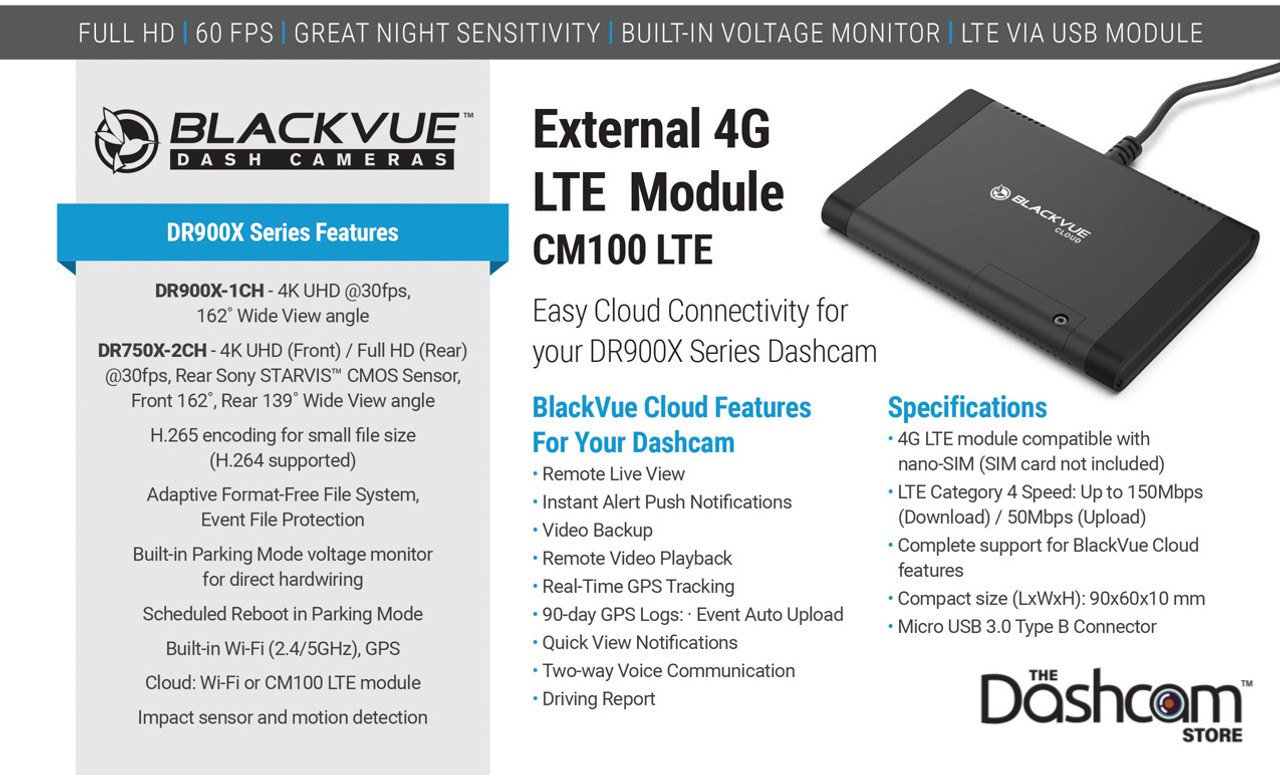 BlackVue X-Series CM100LTE Module Details Image