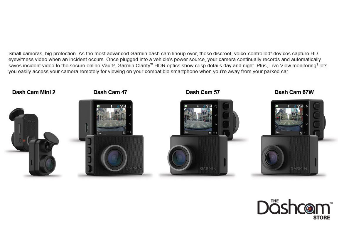 Garmin Dash Cam 47 | Compact 1080p Recording with WiFi & GPS