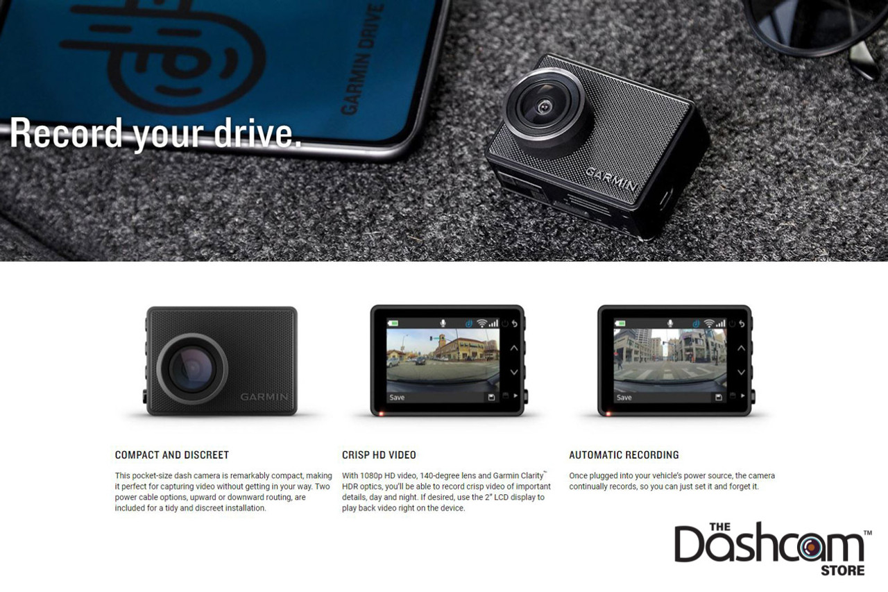 Garmin Dash Cam 47 (Camara Video de Conducción con GPS)