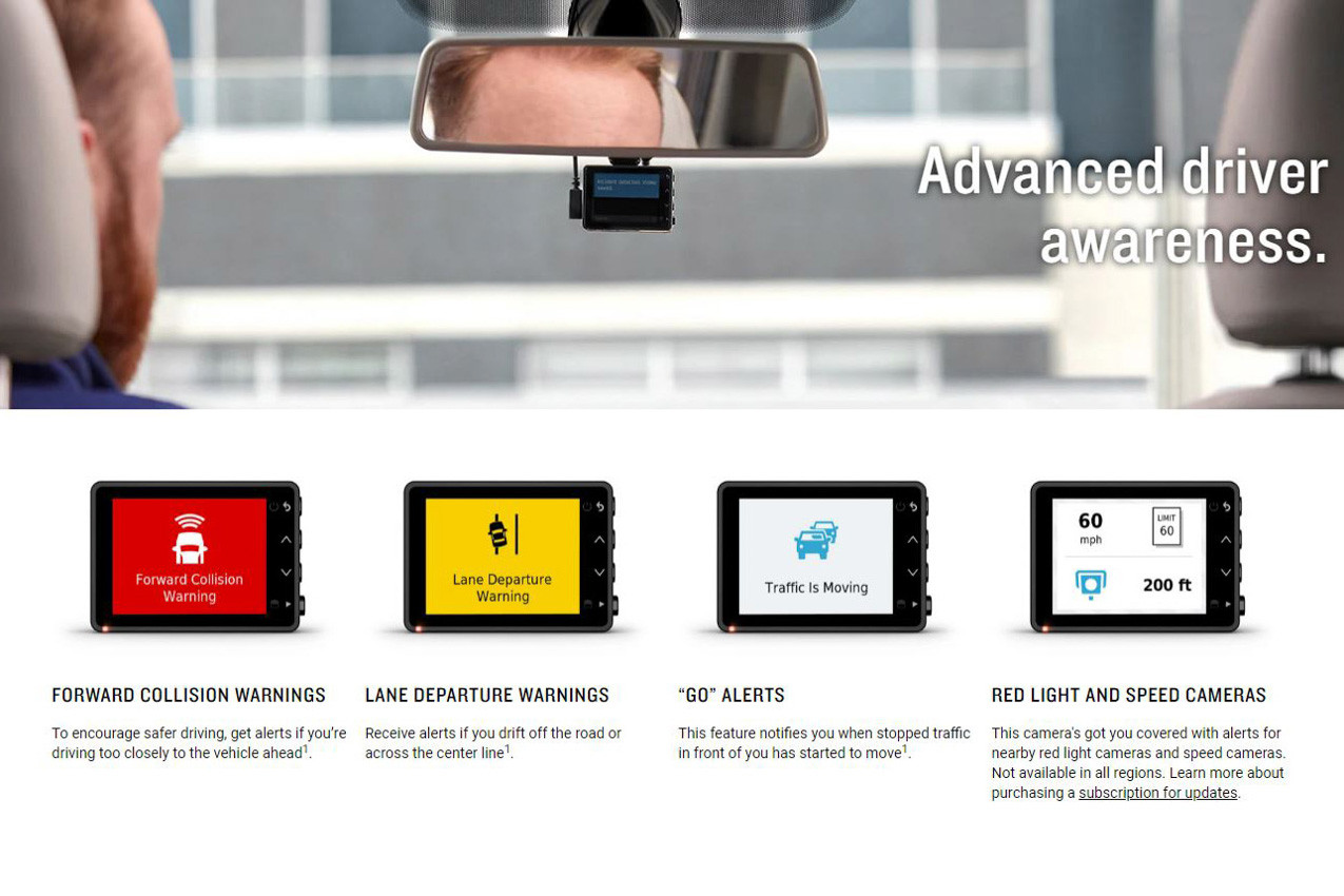 Garmin Dash Cam 47 | Compact 1080p Recording with WiFi & GPS