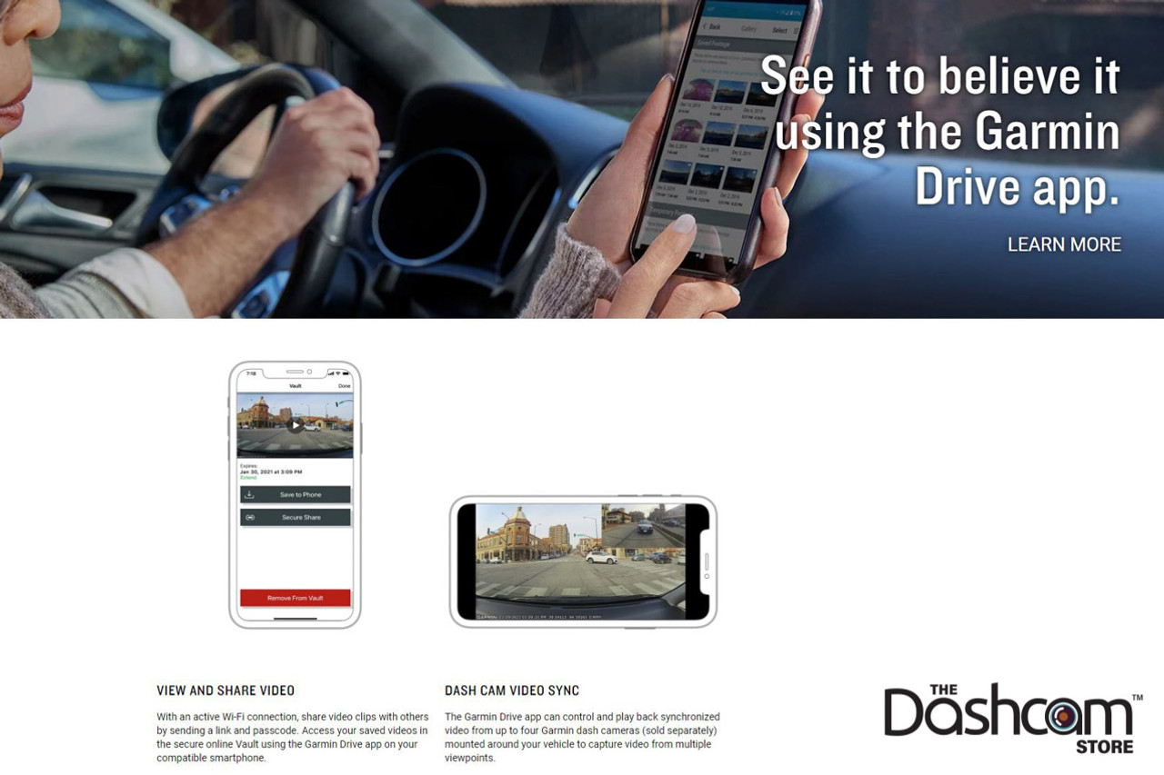 Shop Garmin Dash Cam 57 2K Recording W/ WiFi & GPS