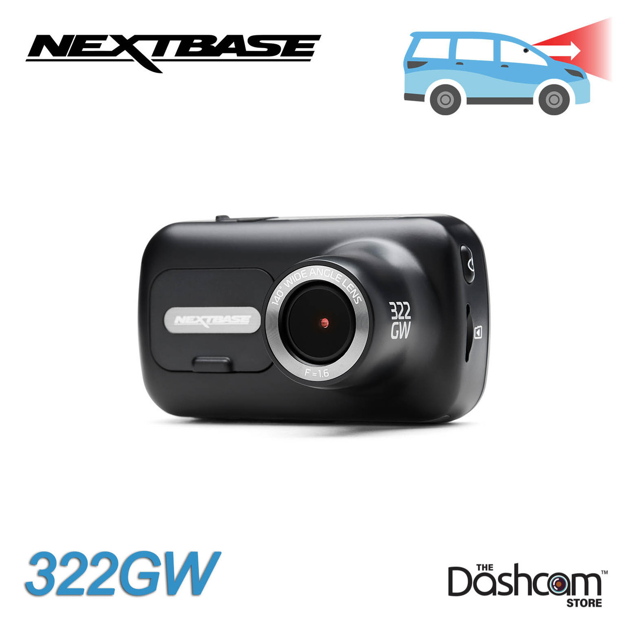 Shop Nextbase 322GW Touchscreen LCD Dash Cam w/ SOS, etc