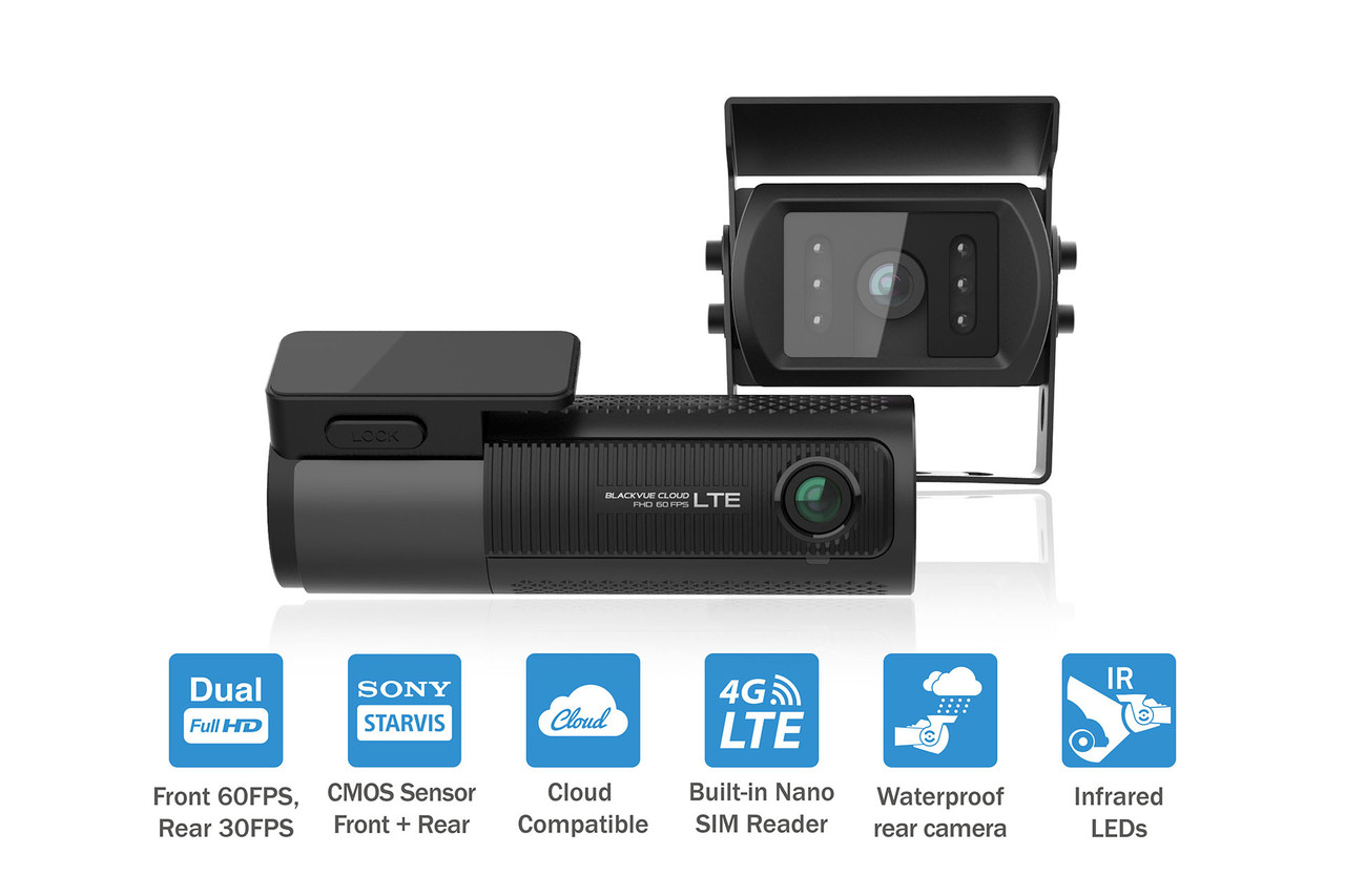 DR750X-2CH-IR-LTE-PLUS Front + Interior Dash Cam with Built-in 4G