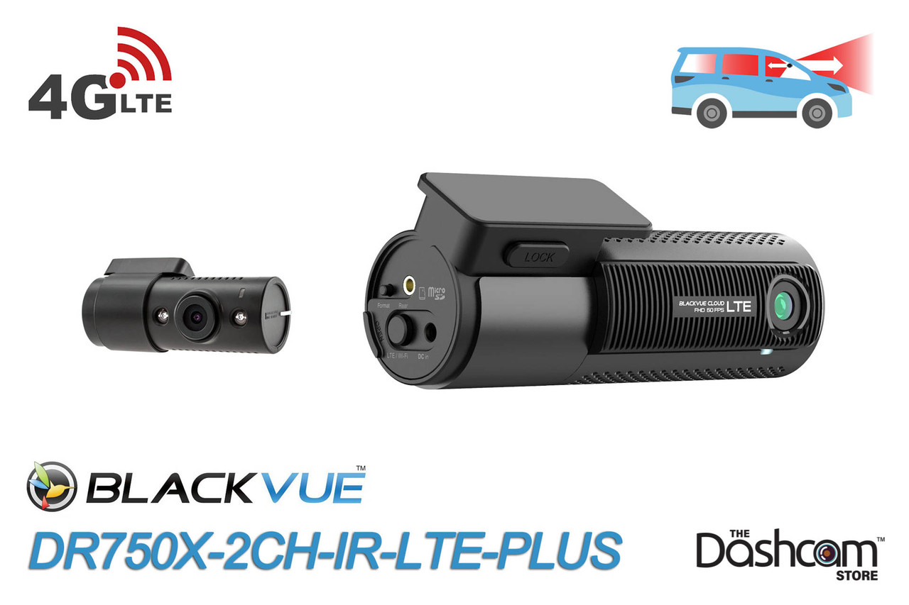 BlackVue DR750X-2CH-IR-LTE-PLUS 4G/LTE Front + Interior Dash Cam